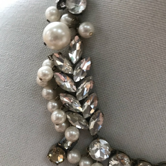 Ann Taylor Asymmetrical Gem Statement Necklace - Picture 6 of 8